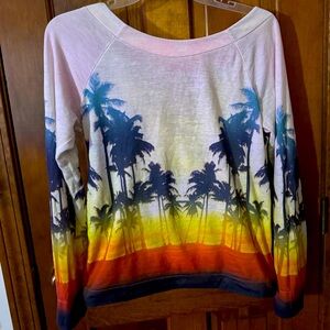 Tropical sunset drop back long sleeve shirt from Pacsun